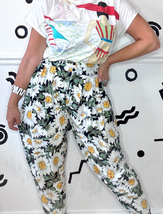 Phool daisy print trousers