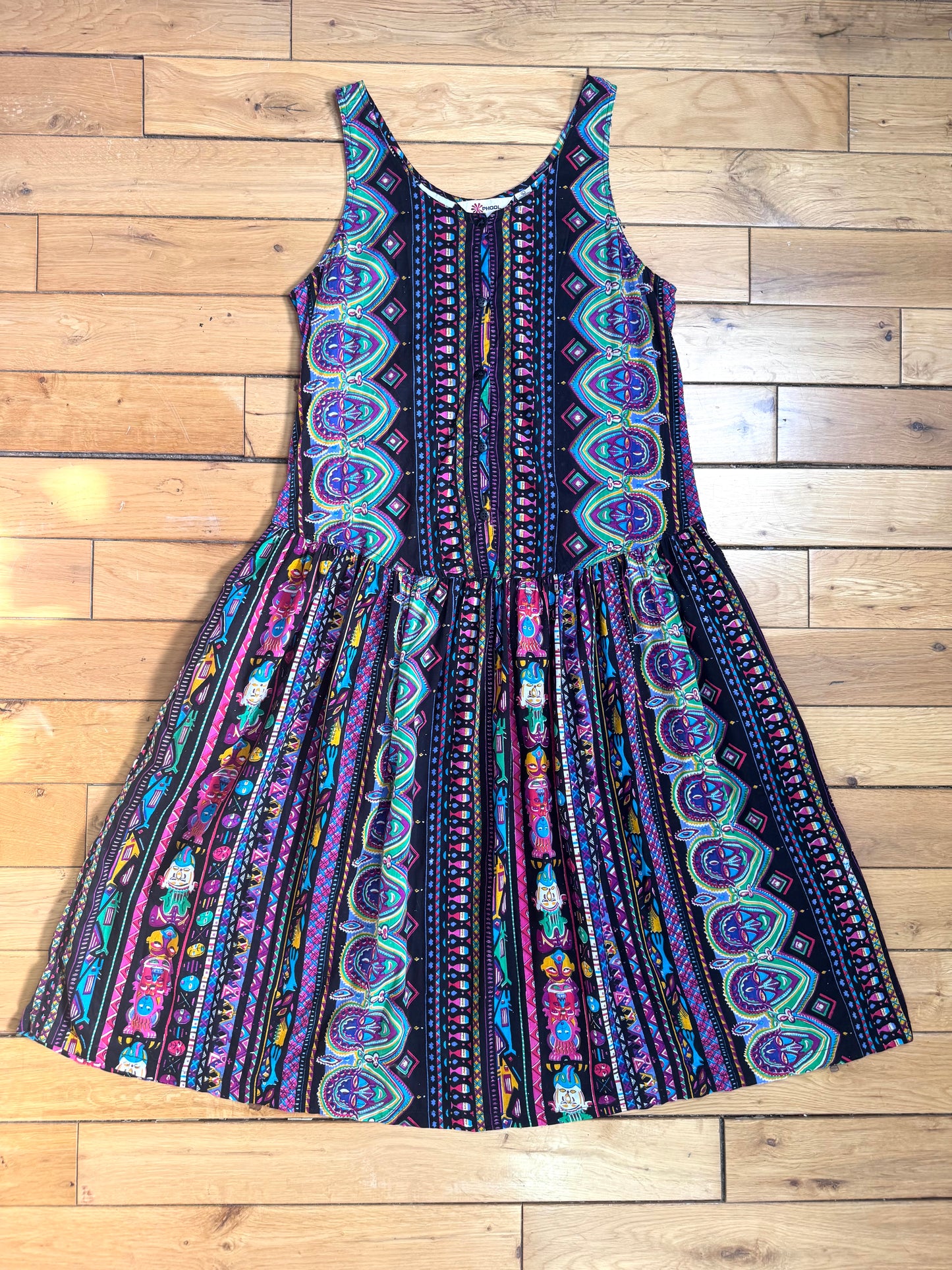 Phool Indian cotton tribal print dress