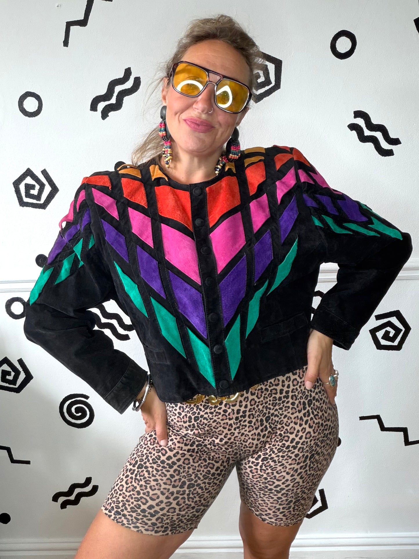 Dino’z Rainbow Suede Jacket