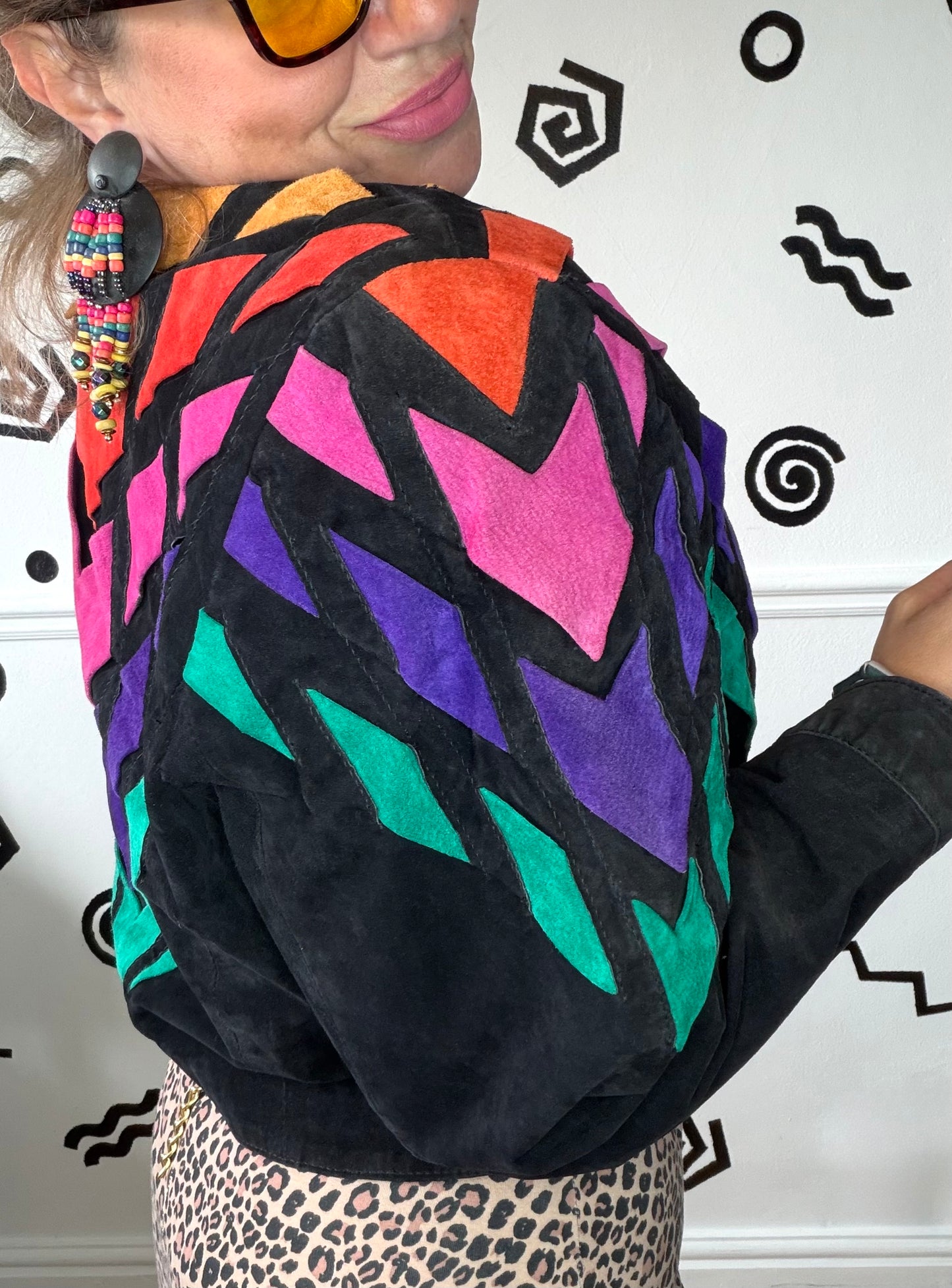 Dino’z Rainbow Suede Jacket