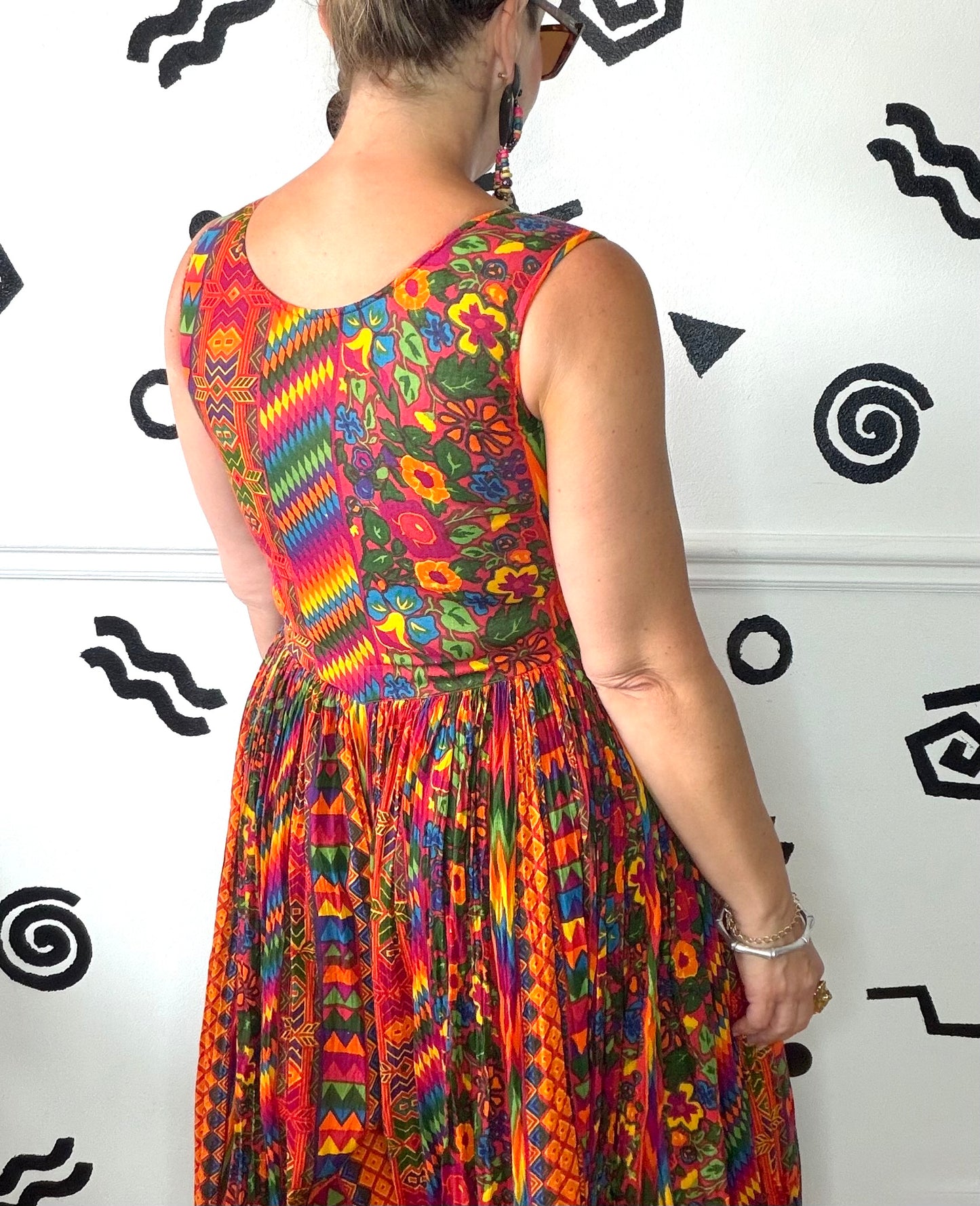 Crazy Print Palazzo Jumpsuit