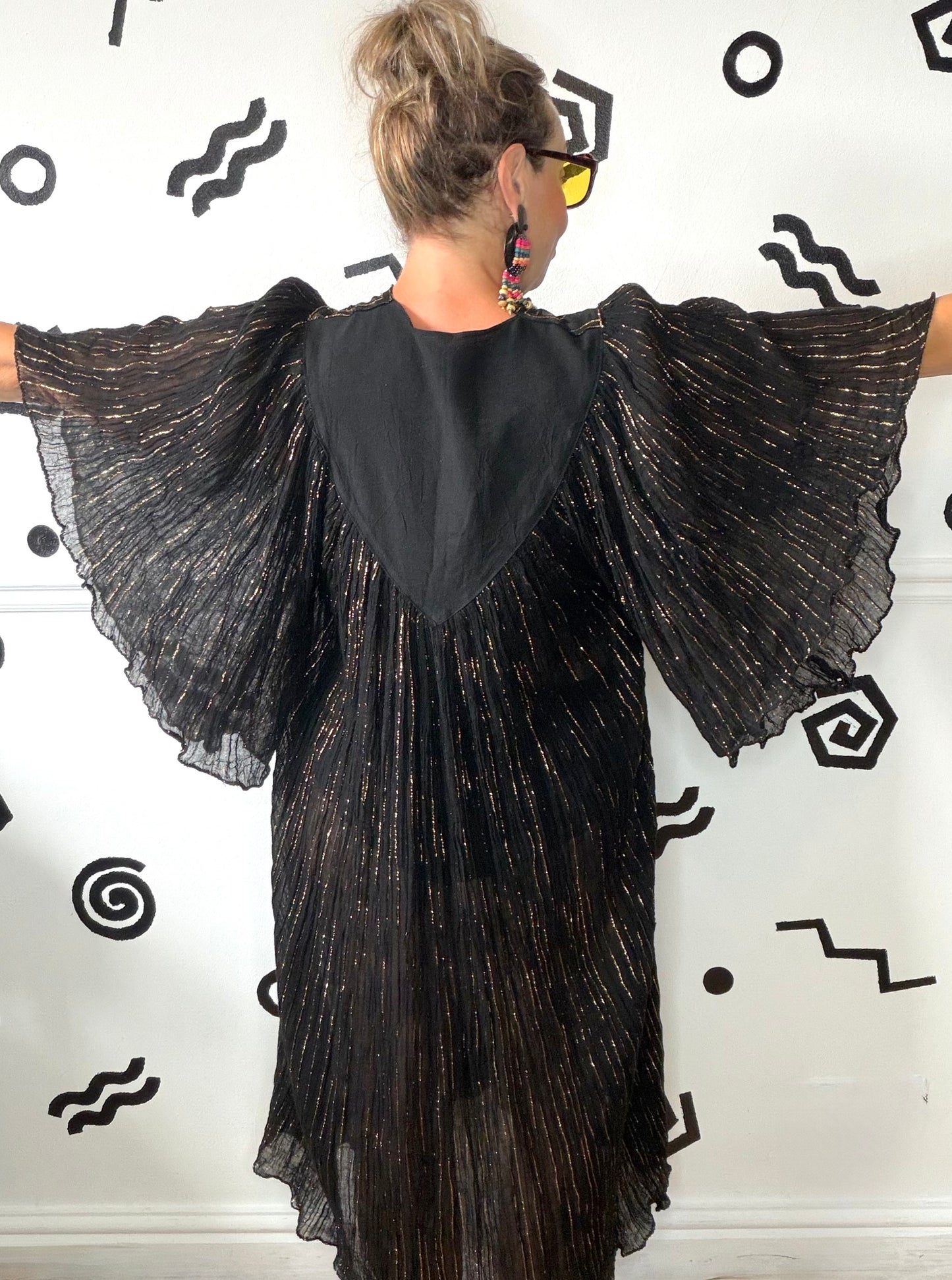 70s Greek Lurex Maxi