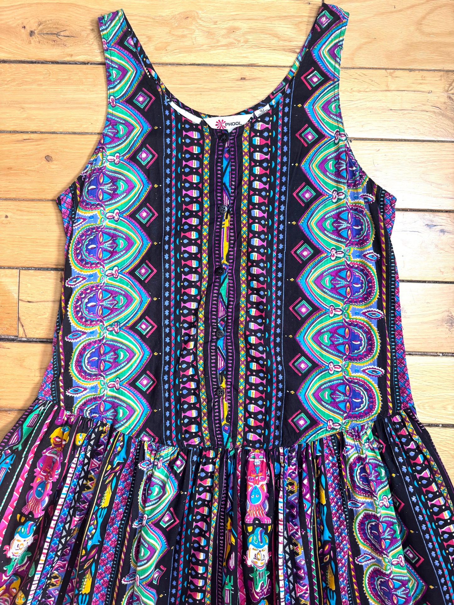 Phool Indian cotton tribal print dress
