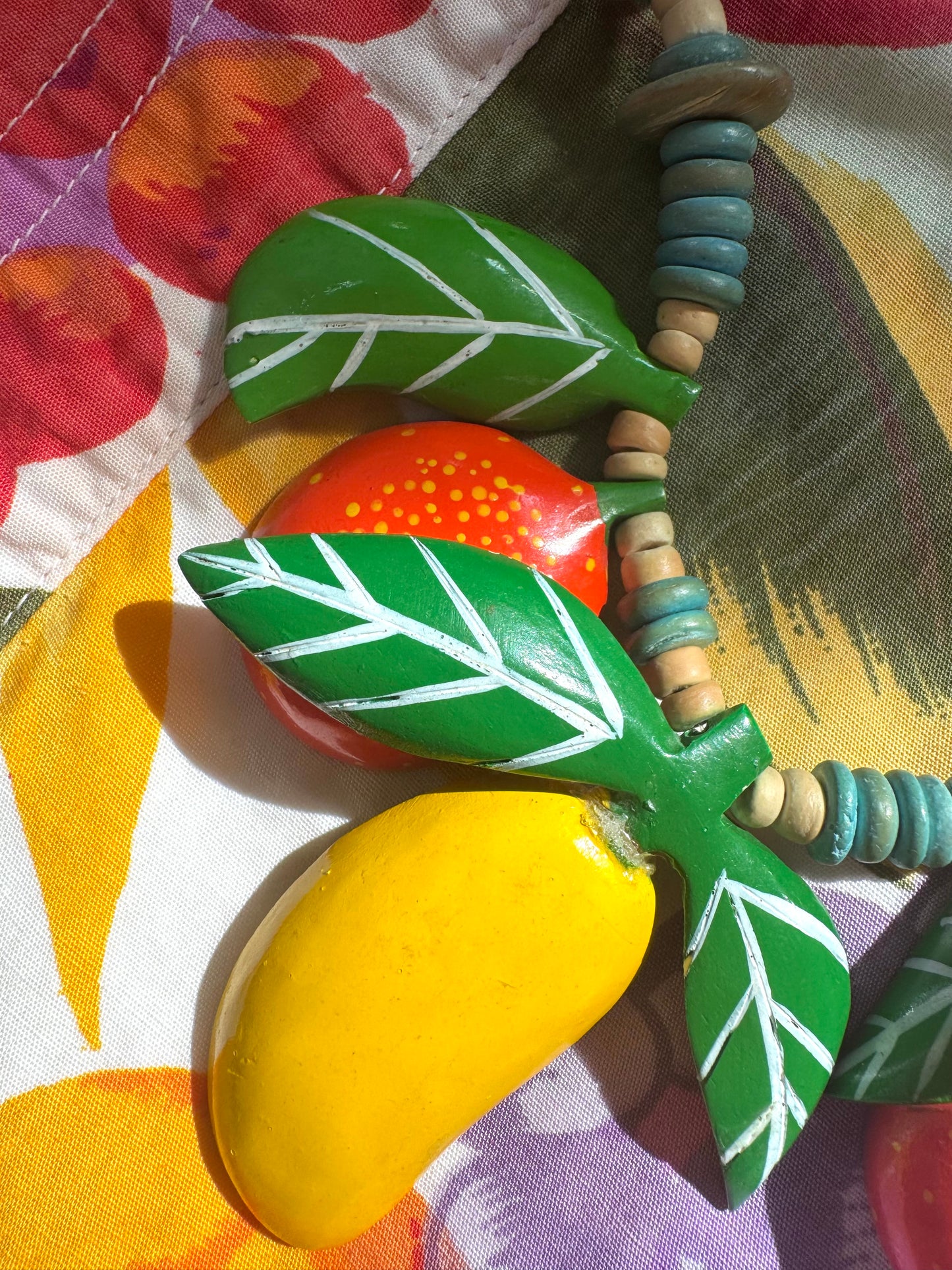 80s wooden jewellery set