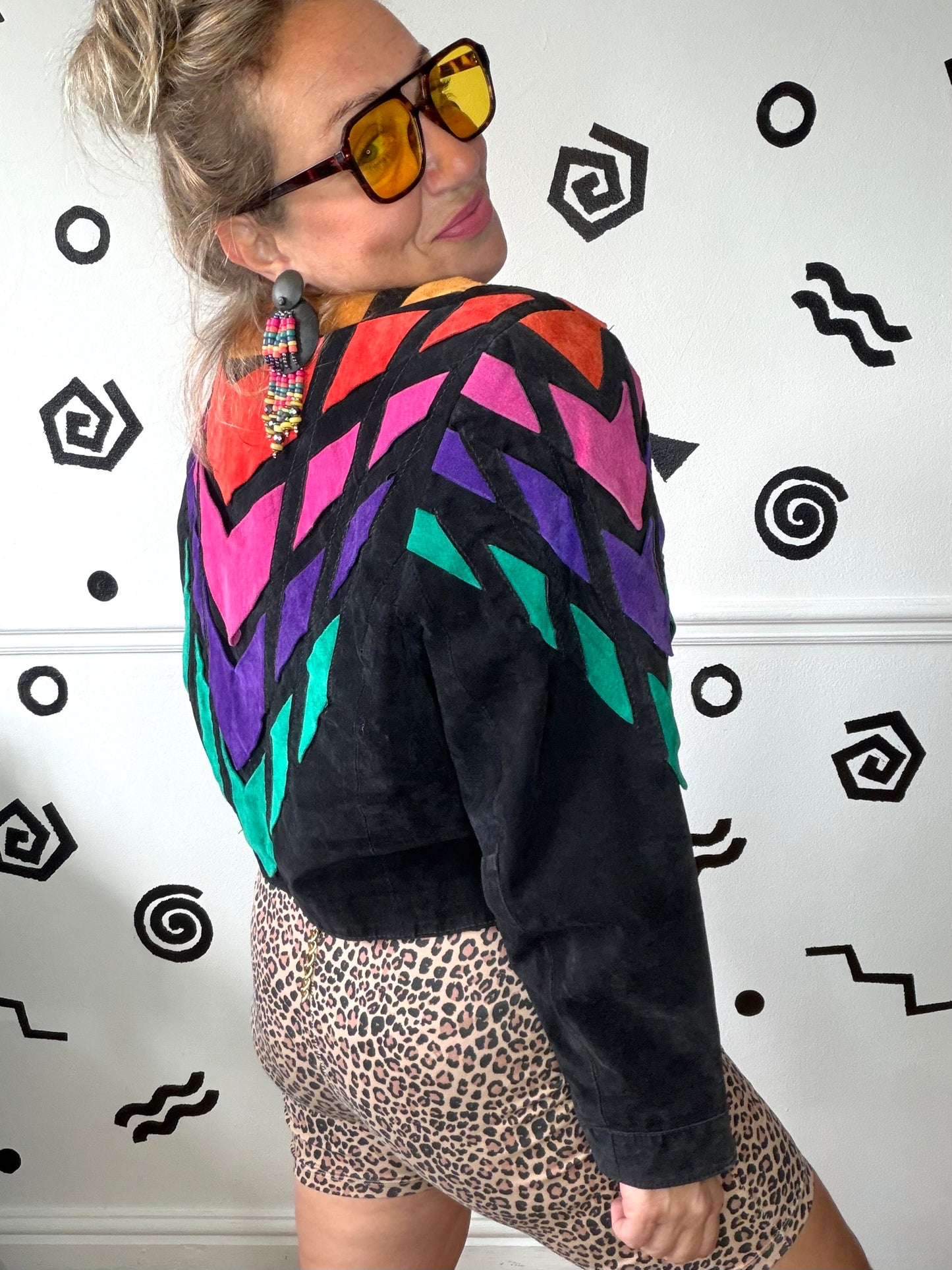 Dino’z Rainbow Suede Jacket