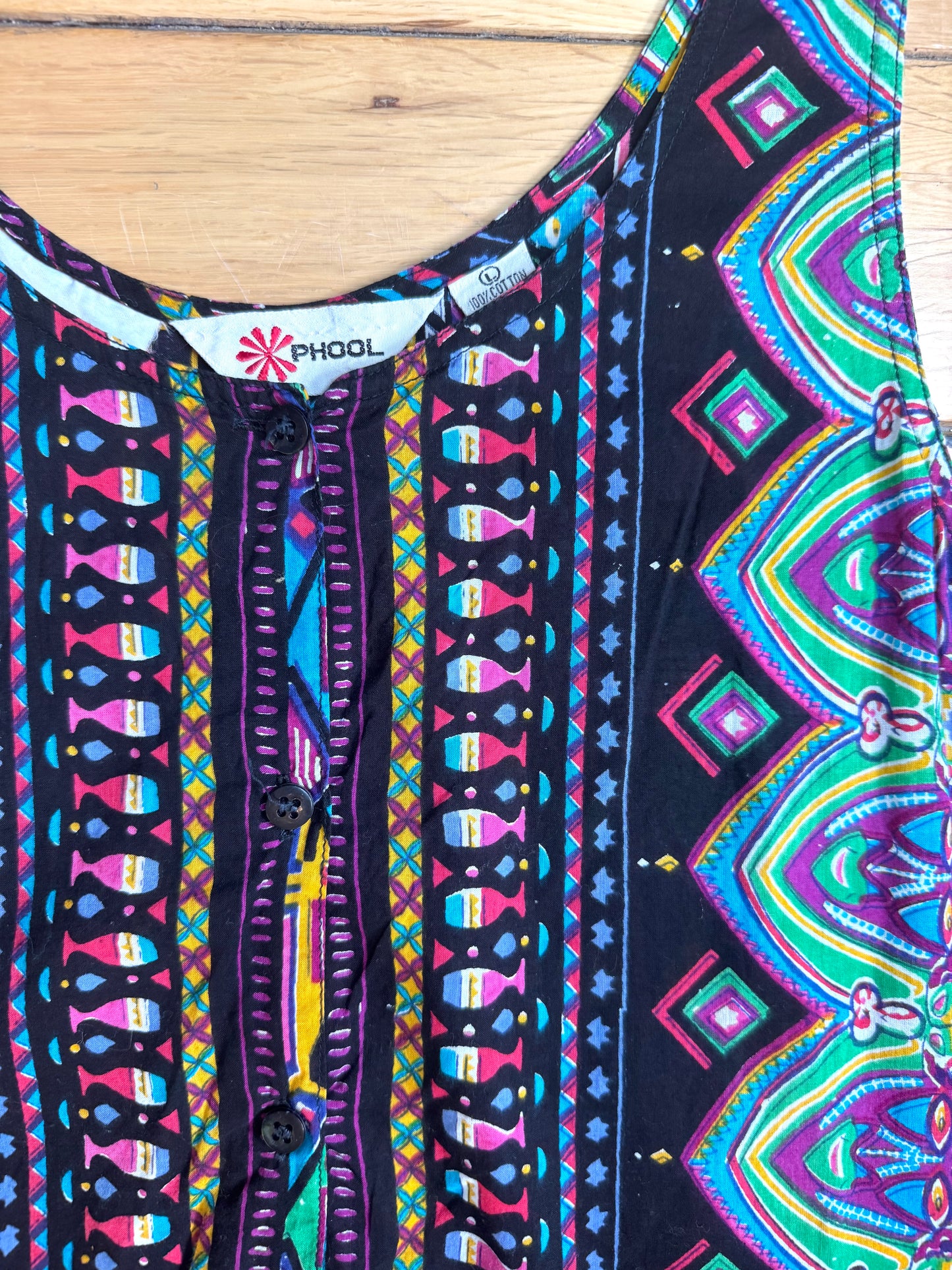 Phool Indian cotton tribal print dress