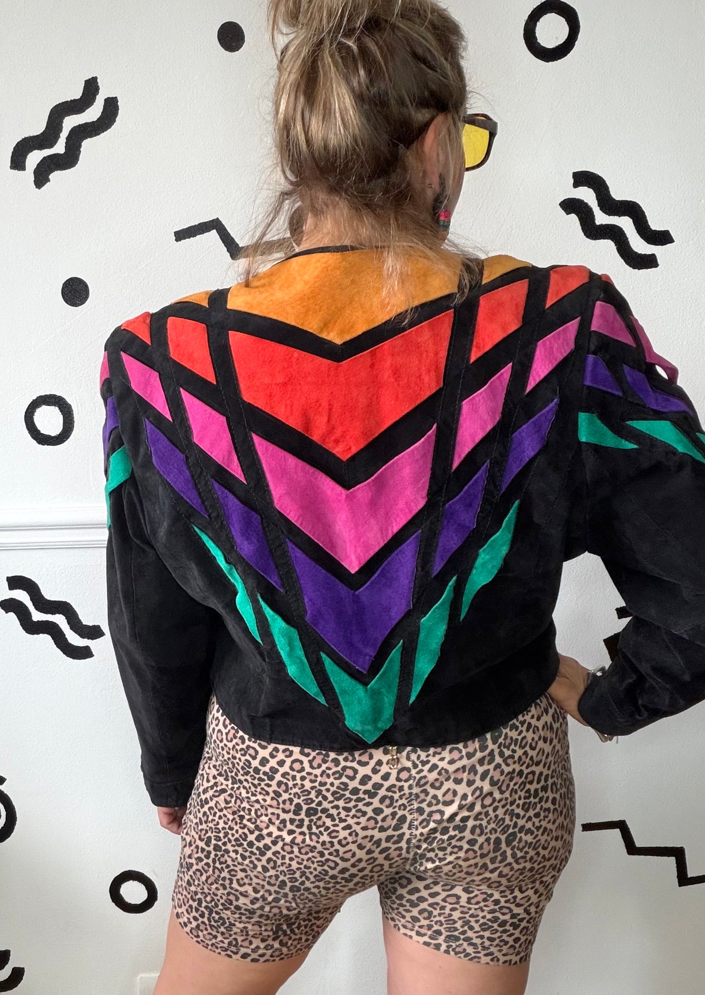 Dino’z Rainbow Suede Jacket